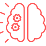 Pictogram met 2 wolken en tandwielen