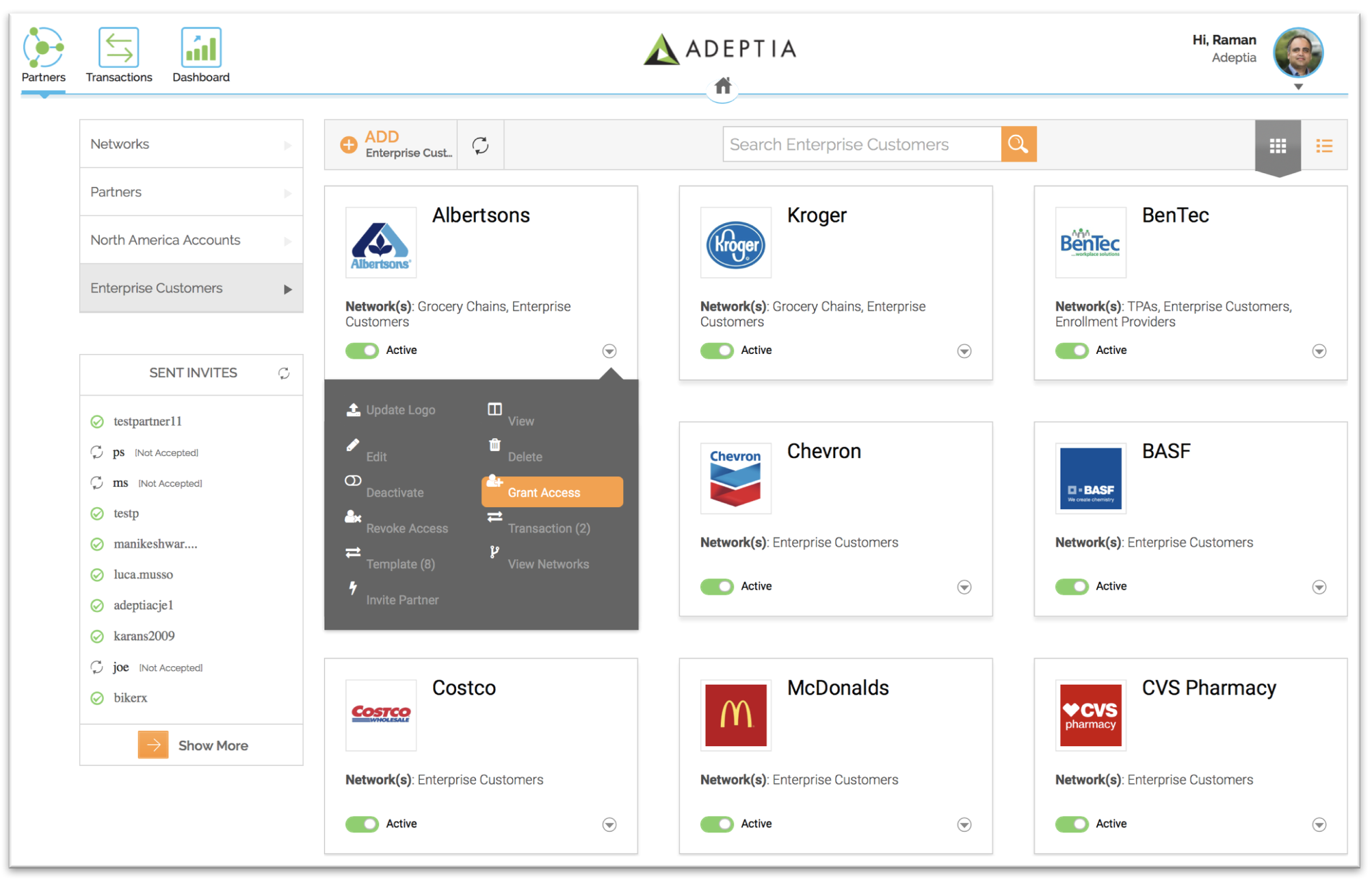 Screenshot van Adeptia Connect software.