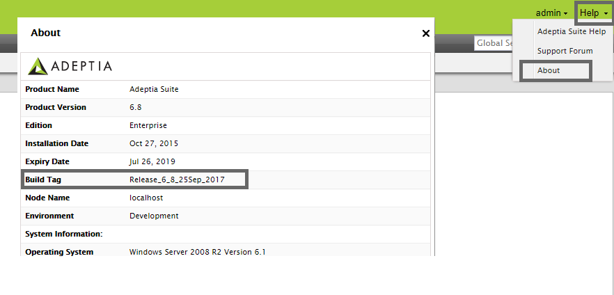 Screenshot van Adeptia Suite software.