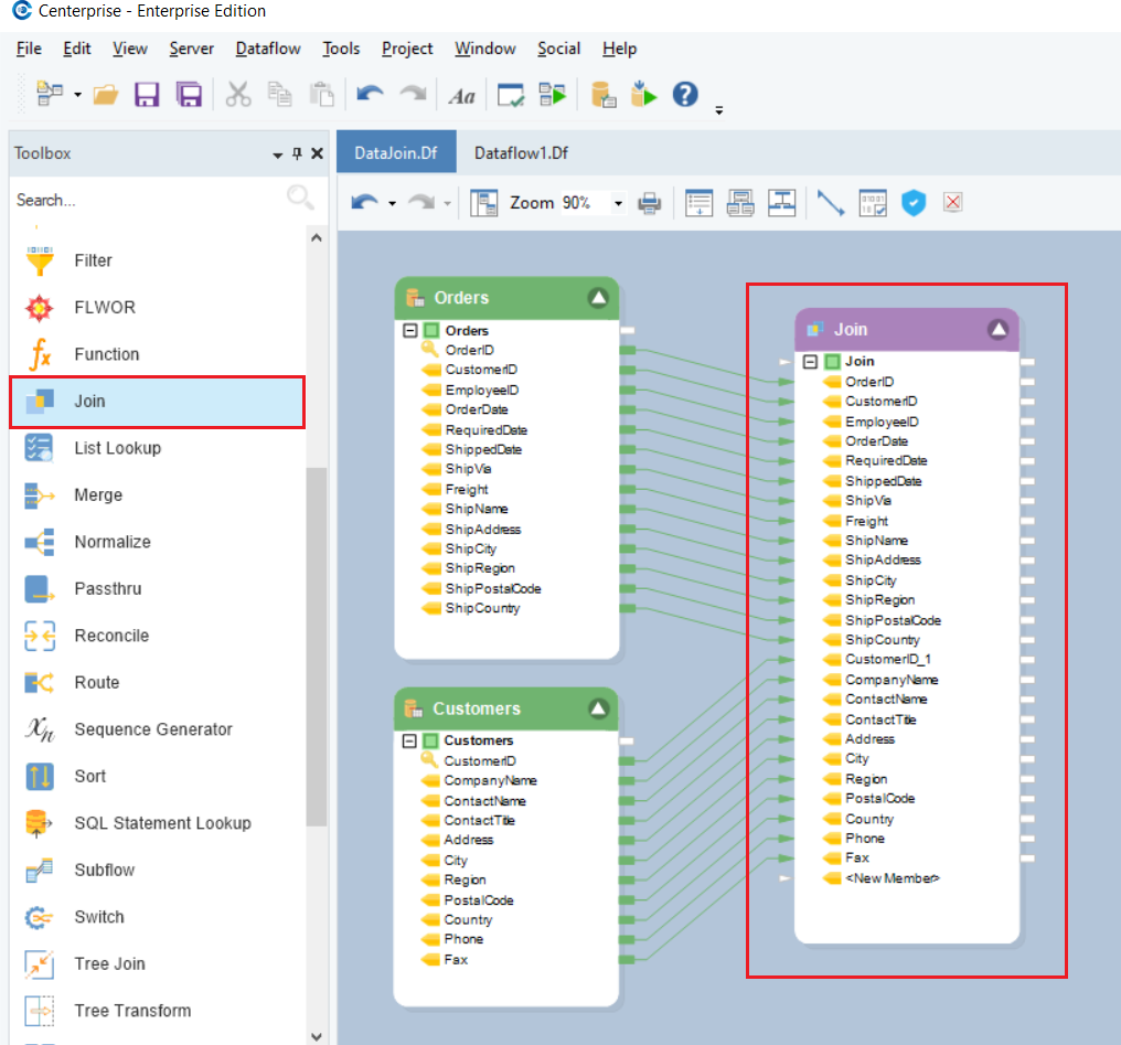Afbeelding van Astera Data Stack tools.