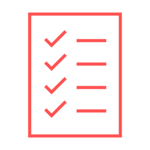 Icon met checklist
