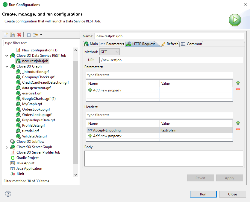 Afbeelding van CloverDX Data Services tools.