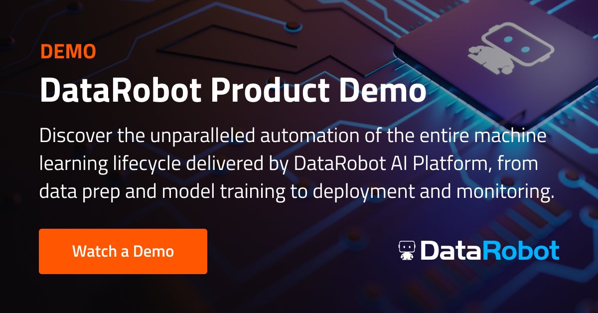 Screenshot van DataRobot platform software.