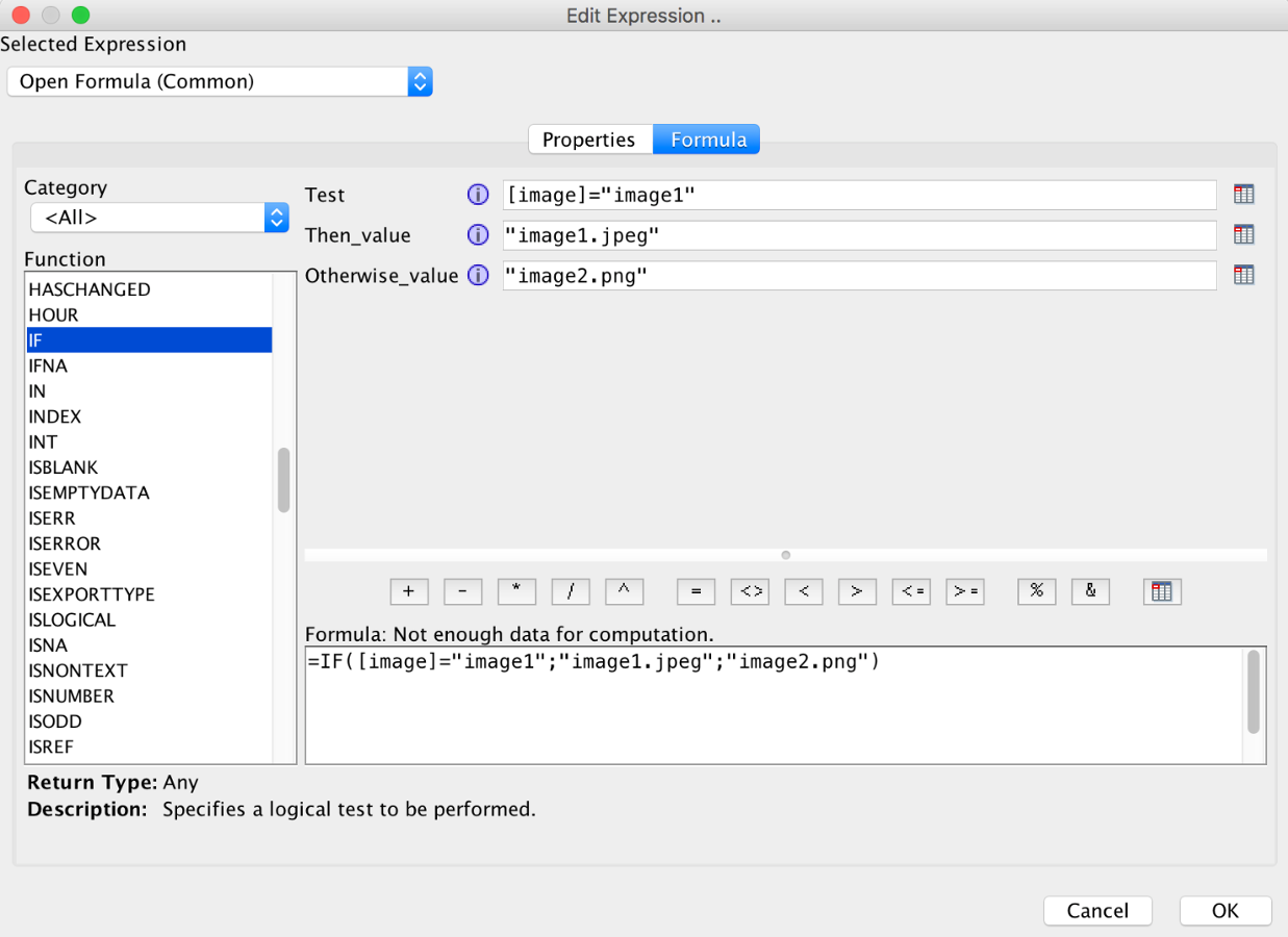 Screenshot van Pentaho Report Designer software.