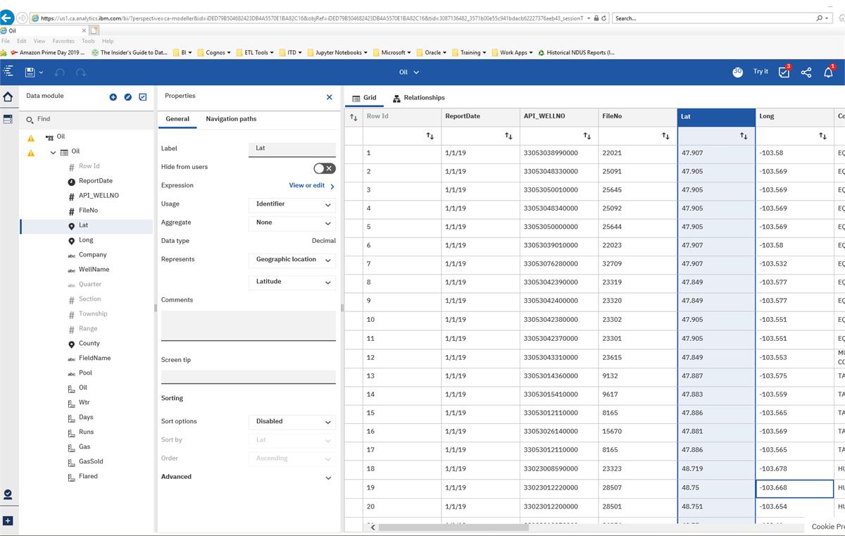 Schema van IBM Business Analytics.