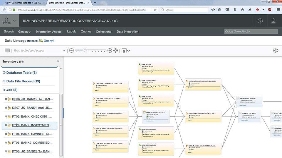 Schema van IBM InfoSphere FastTrack.