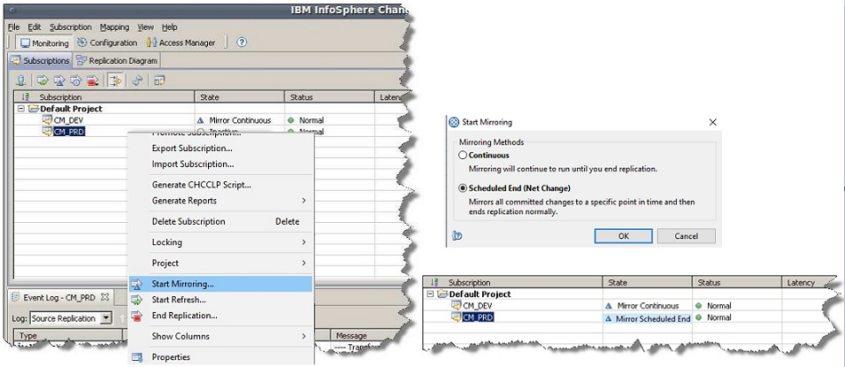 Screenshot van IIDR software.