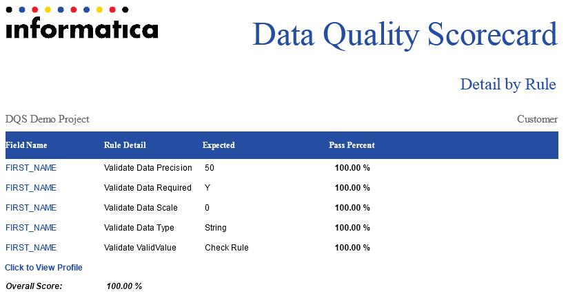 Schema van Informatica Data Quality Platform.