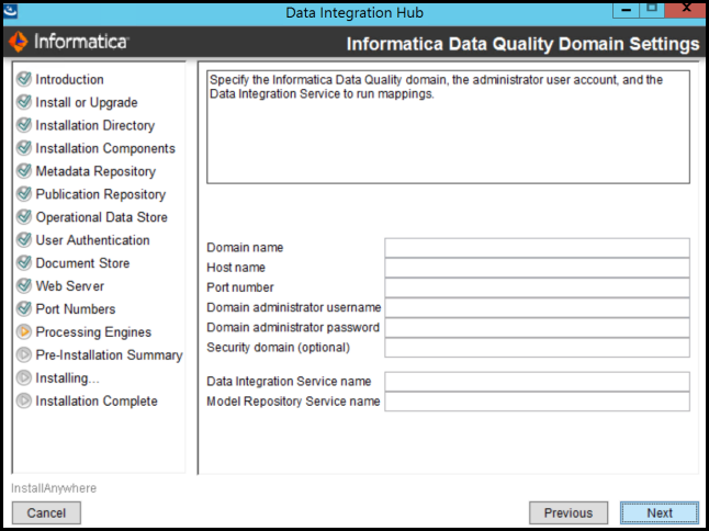 Screenshot van Informatica Data Quality Platform software.
