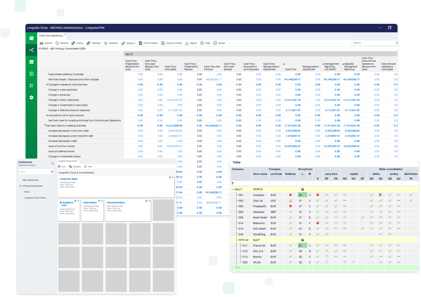 Screenshot van Logi Report Designer software.
