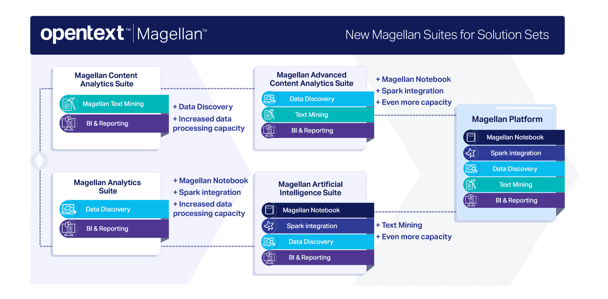 Afbeelding van OpenText Magellan Data Discovery tools.