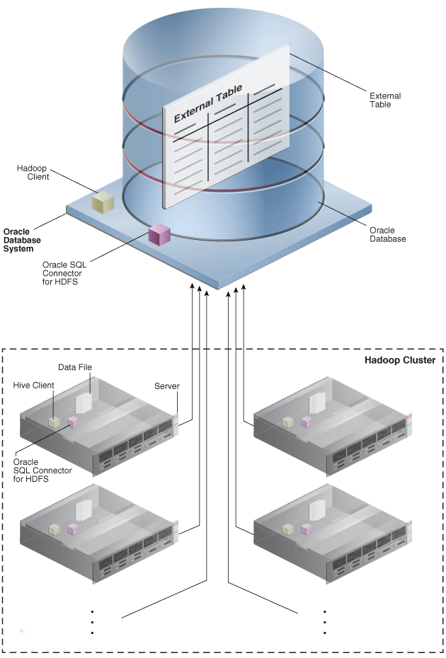 Screenshot van Oracle Big Data Connectors software.