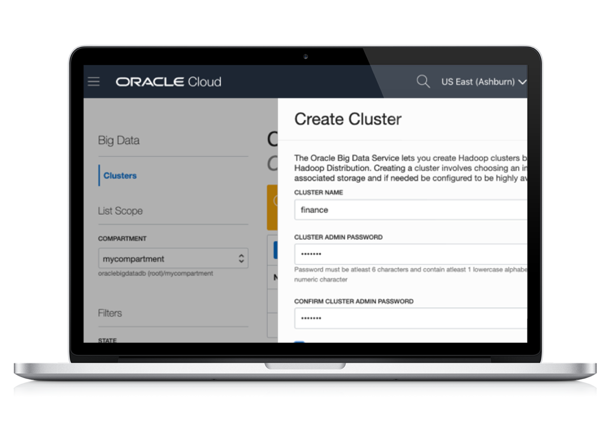 Afbeelding van Oracle Big Data Lite tools.