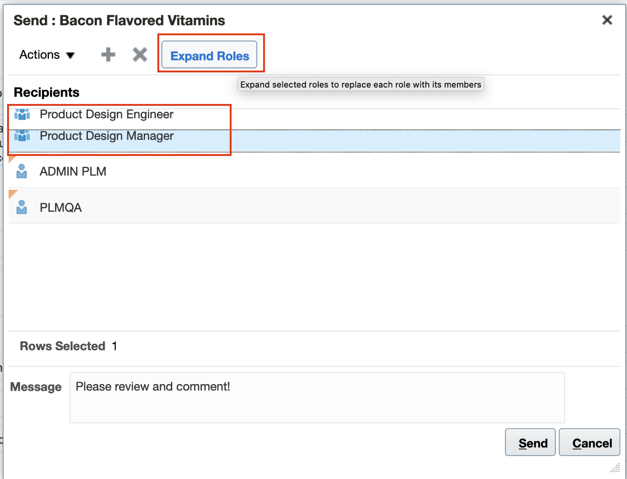 Screenshot van Oracle Product Data Quality software.