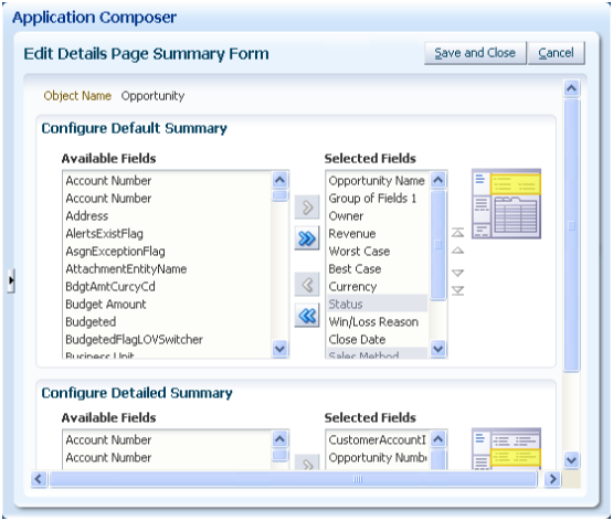 Schema van Oracle CRM.