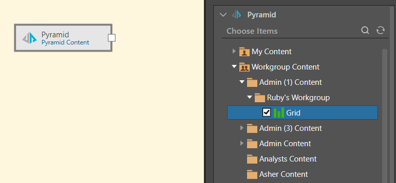 Afbeelding van Pyramid Data Science Workbench tools.
