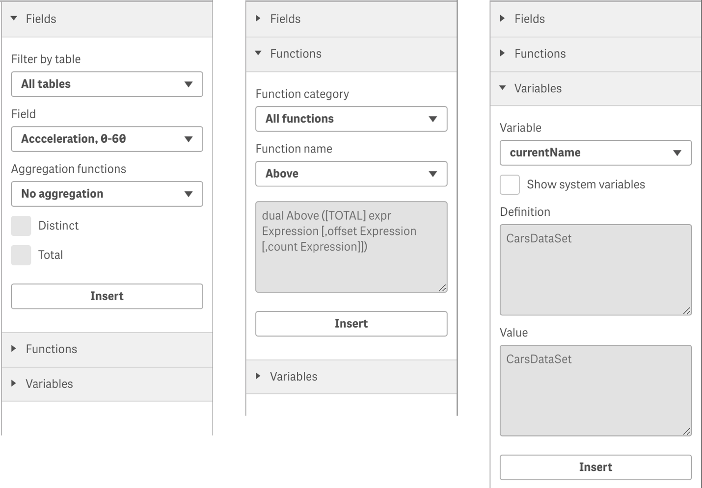 Afbeelding van Qlik Associative Engine tools.