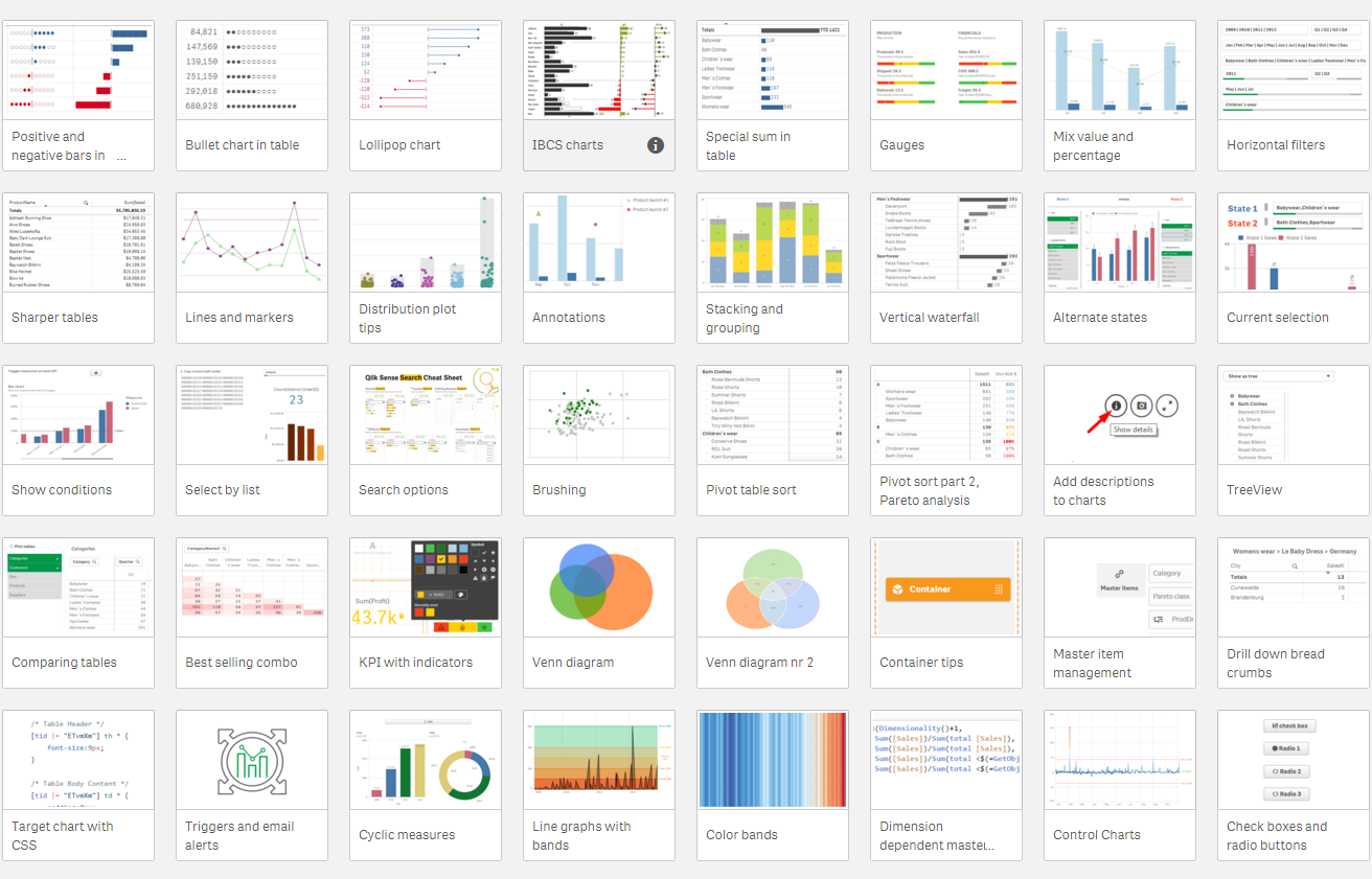 Screenshot van Qlik Reporting Service software.
