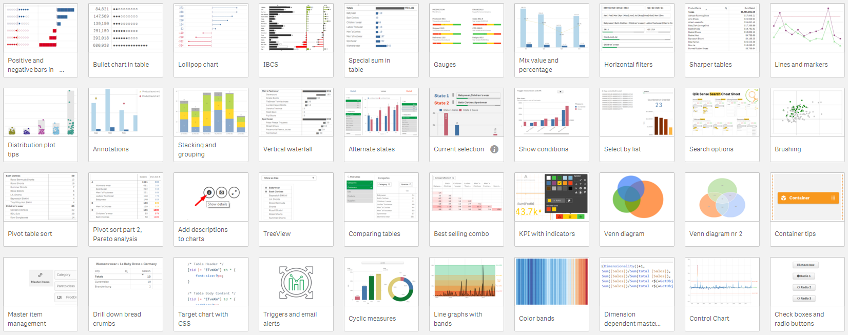 Screenshot van Qlik Sense Engine software.