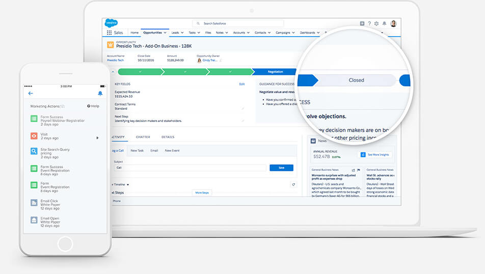 Afbeelding van Salesforce Service Cloud tools.