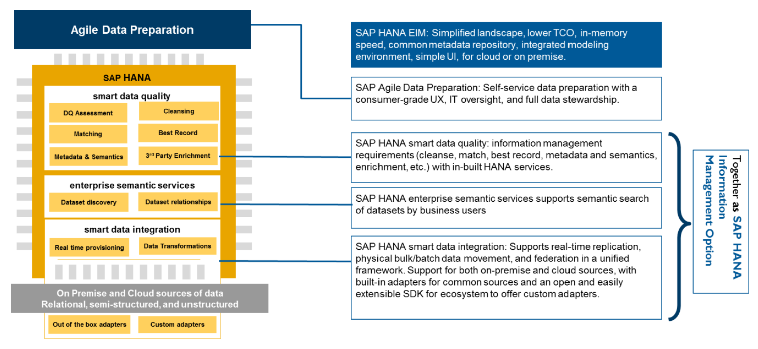 Screenshot van SAP Agile Data Preparation software.