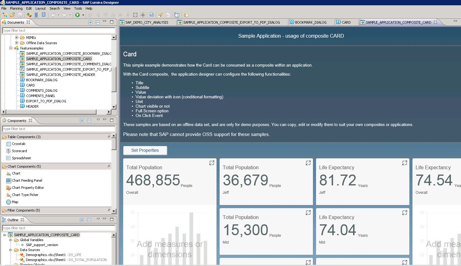 Afbeelding van SAP Lumira Designer tools.