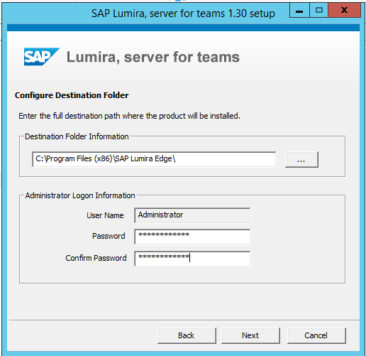 Afbeelding van SAP Lumira Server tools.