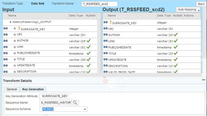 Screenshot van S/4HANA Smart Data Integration software.