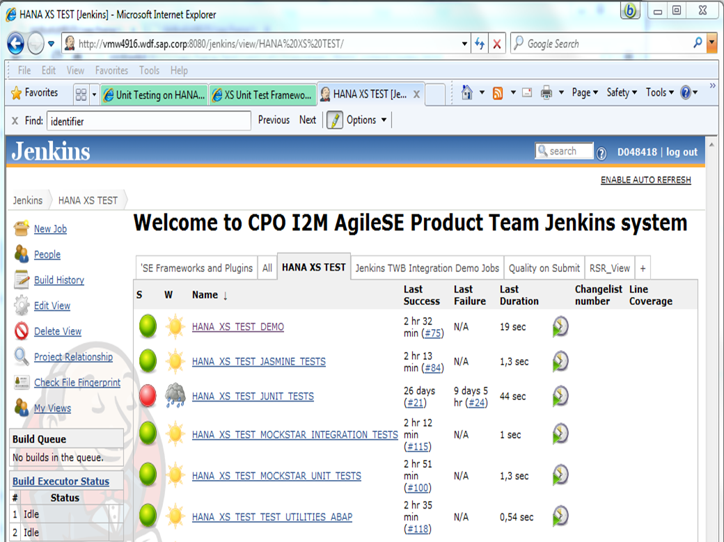 Afbeelding van SAP HANA tools.