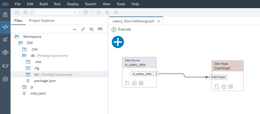 Screenshot van SAP HANA Smart Data Integration software.