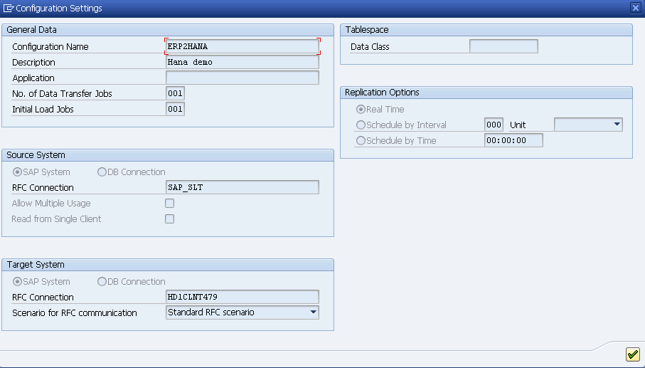 Afbeelding van SAP LT Replication Server tools.
