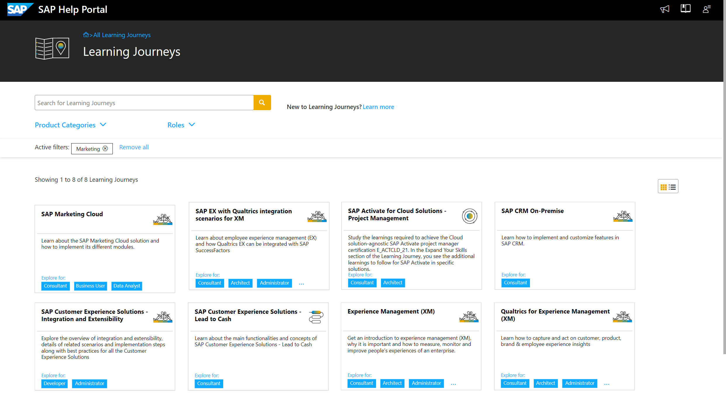 Afbeelding van SAP Customer Experience tools.