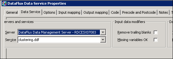 Screenshot van Dataflux Data Management Studio software.