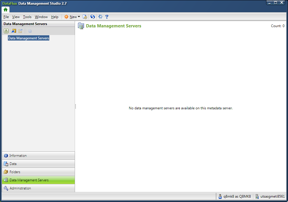 Afbeelding van Dataflux Data Management Studio tools.