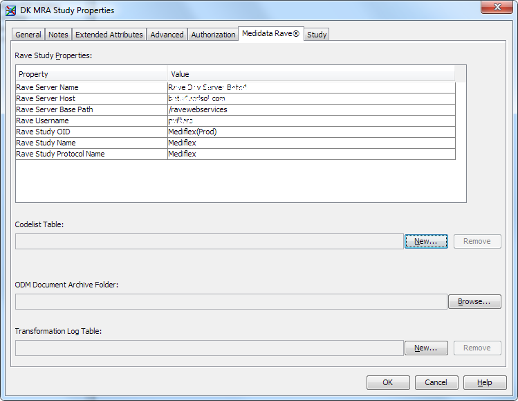 Screenshot van SAS Clinical Data Integration software.