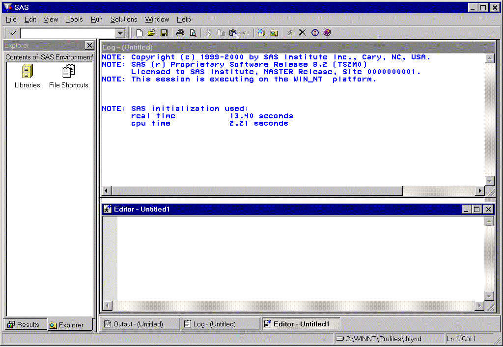 Schema van SAS Data Explorer.