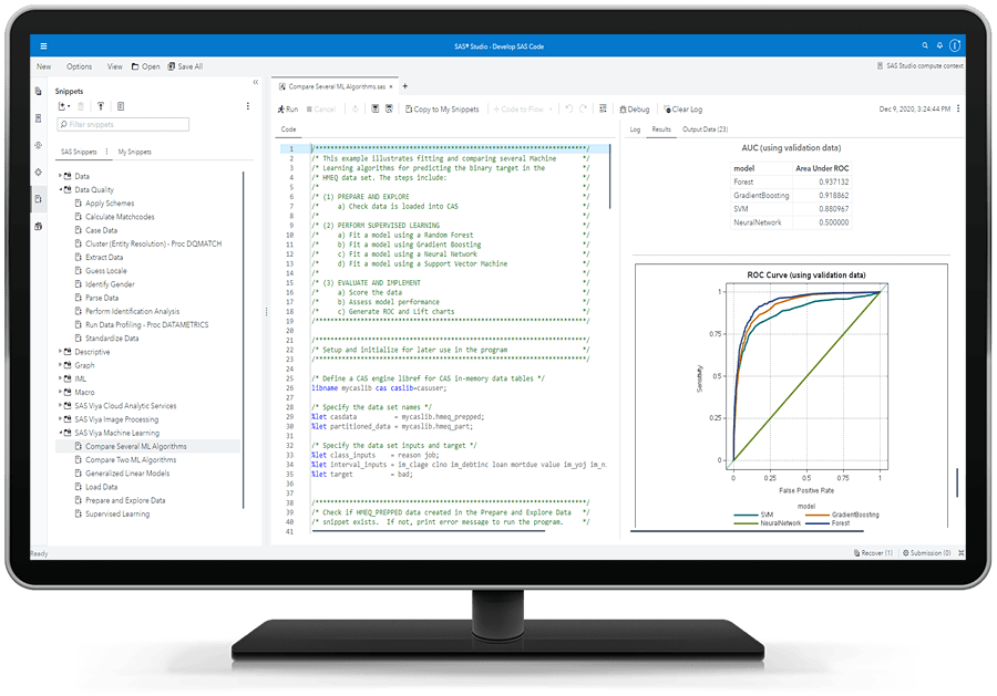 Afbeelding van SAS Data Studio tools.