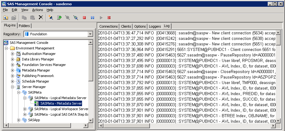 Schema van SAS Metadata Bridge.