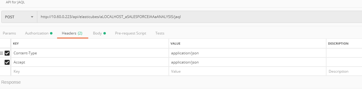 Screenshot van Elasticube software.