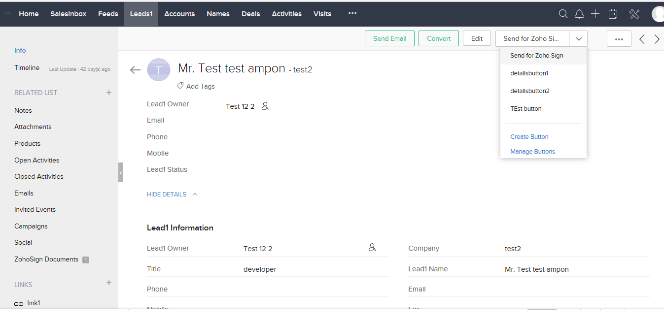 Afbeelding van Zoho CRM tools.